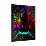 Reaper Of Neon Flames Poster Dark Neon Skull Wall Art Cosmic Energy Illustration Premium Matte Print For Home Studio Office And Urban Spaces