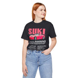 Pink Custom Roadster Blueprint Art Unisex Heavy Cotton Tee Retro Tuner Inspired Streetwear Graphic Shirt for Car Lovers and Daily Casual Wear