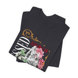 Blessed Praying Hands Floral Christian Graphic Unisex Jersey Short Sleeve Tee Faith Inspired Religious Streetwear Bold Motivational T Shirt