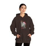 Blessed Praying Hands Floral Christian Graphic Unisex Heavy Blend Hooded Sweatshirt Faith Inspired Religious Streetwear Bold Motivational Hoodie