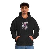 Aliens Exist UFO Graphic Unisex Heavy Blend Hooded Sweatshirt Sci Fi Streetwear Alien Space Hoodie