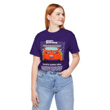 Legendary Orange Street Machine Rear View Unisex Heavy Cotton Tee Powerful JDM Inspired Car Art Graphic Shirt for Collectors and Gearheads