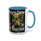 Heart Flower Accent Coffee Mug Bold Anatomical Heart Floral Design Motivational Ceramic Cup Empowering Symbol of Love Strength and Vitality Perfect Gift for Coffee Lovers Friends Birthdays Office Desk and Cozy Tea Moments