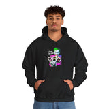 Joker-Enjoy The Game Unisex Hoodie Bold Gothic Streetwear Dark Psychological Art Design Comfortable Heavy Blend Pullover for Fearless Creators and Thinkers