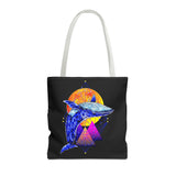 Ballena Cosmic Whale Art Eco Tote Bag Vibrant Geometric Ocean Design Durable Canvas Reusable Shopping Bag Premium Artistic Streetwear Accessory Perfect Gift for Nature Lovers Dreamers and Creative Thinkers