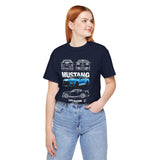 Blue Apex Muscle Coupe Blueprint Art Unisex Heavy Cotton Tee Powerful Street Machine Graphic Shirt for Car Lovers and Collectors
