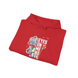 Eyes On Me Boys Medusa Hoodie Comfortable Unisex Heavy Blend Sweatshirt Mythological Streetwear Bold Empowerment Design for Self Expression Perfect Gift for Friends Birthdays Cozy Days Casual Wear