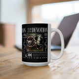 Fearless Devotion Ceramic Mug Classical Art Courage Loyalty Commitment Symbolism Motivational Coffee Cup