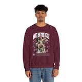 Hermes Greek Mythology Unisex Heavy Blend Crewneck Sweatshirt Ancient God of Communication and Travel Graphic Pullover