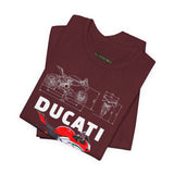 Italian Superbike Panigale Style Racing Motorcycle Graphic Unisex Heavy Cotton Tee Premium Streetwear T Shirt for Riders Bikers Enthusiasts and Everyday Wear