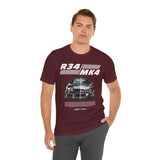 Dual Turbo Street Machine Graphic Unisex Heavy Cotton Tee High Performance Racing Car Split Design Shirt for Speed Lovers
