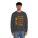 Unisex Ho’oponopono Sunflower Crewneck Sweatshirt Heavy Blend Pullover Healing Affirmation Spiritual Gratitude Mindfulness Positive Energy Apparel