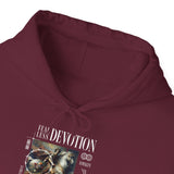 Fearless Devotion Unisex Heavy Blend Hooded Sweatshirt Loyalty Commitment Courage Graphic Streetwear Pullover Hoodie