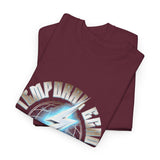 Temporal Echo Lightning Globe Graphic Unisex Heavy Cotton Tee Bold Streetwear Past Present Future Inspired T-Shirt
