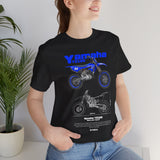 Yamaha YZ125 Inspired Motocross Blueprint Unisex Heavy Cotton Tee Dirt Bike Racing Graphic Shirt Streetwear Gift For Riders