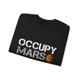 Mars Exploration Unisex Crewneck Sweatshirt Futuristic Space Adventure Graphic Cozy Sci Fi Design Inspirational Streetwear Perfect Gift for Space Lovers and Dreamers