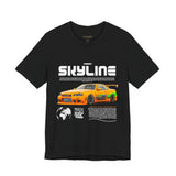 JDM Street Racing Legend Skyline R34 Inspired Supra MK4 Style Unisex Graphic Tee Japanese Drift Car Culture Motorsport Streetwear Shirt