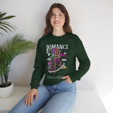 Unisex Heavy Blend Crewneck Sweatshirt Romance Rose Graphic Pullover Black Gothic Aesthetic Love Inspired Streetwear Fashion Artistic Outfit