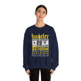 Hustler Original Money Maker Unisex Heavy Blend Crewneck Sweatshirt Streetwear Graphic Bold Dollar Bill Print Motivational Entrepreneur Pullover