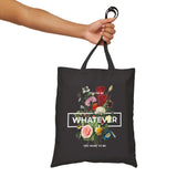 You Can Be Whatever Motivational Tote Bag Durable Eco Friendly Reusable Cotton Carryall Bold Floral Empowerment Design Perfect Gift for Women Friends Shoppers and Dreamers