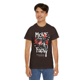 Move With Flow Breakdance Graphic Unisex Heavy Cotton Tee Hip Hop Streetwear Dance Rhythm Urban Style T Shirt