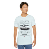 Silver Performance Coupe Artwork Unisex Heavy Cotton Tee High Speed Inspired Streetwear Graphic Shirt For Car Enthusiasts And Urban Lifestyle Fans