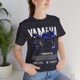 R3 Inspired Sport Motorcycle Art Unisex Heavy Cotton Tee Dynamic Streetwear Graphic for Riders and Moto Enthusiasts