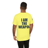 I Am The Weapon Unisex Heavy Cotton Tee Motivational Tactical Mindset Streetwear Bold Warrior Energy Graphic TShirt For Confidence Training Gym Wear Everyday Power Statement