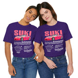 Pink Custom Roadster Blueprint Art Unisex Heavy Cotton Tee Retro Tuner Inspired Streetwear Graphic Shirt for Car Lovers and Daily Casual Wear