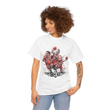 Legends On Court Unisex Heavy Cotton Tee Basketball Streetwear Graphic T Shirt Vibrant Athletic Art Design Perfect Gift For Sports Fans Players Gymwear Festivals And Urban Fashion Lovers
