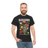 Blossoms Floral Graphic Unisex Heavy Cotton Tee Comfortable Streetwear Timeless Charm Motivational Nature Inspired T Shirt Perfect Gift for Garden Lovers Friends Birthdays Casual Everyday Wear