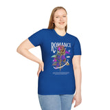 Romance Rose Graphic Unisex Softstyle T Shirt Black Tee Aesthetic Gothic Love Inspired Streetwear Fashion Bold Artistic Outfit