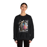 Sculptural Future Statue Art Graphic Unisex Heavy Blend Crewneck Sweatshirt Cosmic Greek Goddess Abstract Streetwear Pullover