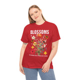 Blossoms Floral Graphic Unisex Heavy Cotton Tee Comfortable Streetwear Timeless Charm Motivational Nature Inspired T Shirt Perfect Gift for Garden Lovers Friends Birthdays Casual Everyday Wear