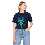 Blue Formula Race Car Graphic Unisex Heavy Cotton Tee High Speed Streetwear for Motorsport Fans and Racing Lifestyle Enthusiasts