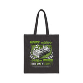 Money Power Cotton Canvas Tote Bag Neon Dollar Stack Hustle Mindset Streetwear Motivational Eco Shopping Bag
