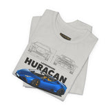 Exotic Blue Supercar Roadster Blueprint Art Unisex Heavy Cotton Tee Premium Streetwear Car Enthusiast Gift Performance Inspired Design Shirt