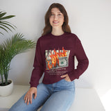 Money Is Not Just Currency Burning Dollar Graphic Unisex Heavy Blend Crewneck Sweatshirt Hustler Streetwear Motivational Cash Fire Design