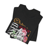 Blessed Praying Hands Floral Christian Graphic Unisex Jersey Short Sleeve Tee Faith Inspired Religious Streetwear Bold Motivational T Shirt