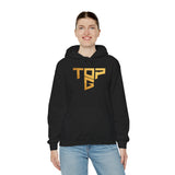 Top G Andrew Tate Graphic Hoodie Black Unisex Streetwear Motivational Hustle Pullover Sweatshirt Gold Typography Design