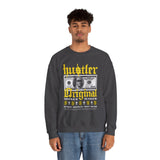 Hustler Original Money Maker Unisex Heavy Blend Crewneck Sweatshirt Streetwear Graphic Bold Dollar Bill Print Motivational Entrepreneur Pullover