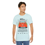 Legendary Orange Street Machine Rear View Unisex Heavy Cotton Tee Powerful JDM Inspired Car Art Graphic Shirt for Collectors and Gearheads