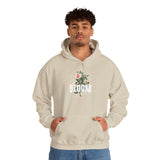 Bloom Stronger Floral Graphic Hoodie Comfortable Unisex Sweatshirt Motivational Streetwear Inspirational Empowerment Design for Self Growth Resilience Perfect Gift for Friends Birthdays Cozy Days Casual Wear