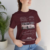 Toyota MK4 Blueprint Tee – Supra MK4 Sports Car MK4 Japanese Performance Coupe Inspired Graphic T Shirt JDM Street Racing Culture Automotive Icon Art Unisex Tee
