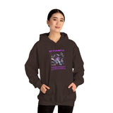 Unisex Heavy Blend Hooded Sweatshirt Butterfly Holographic Graphic Hoodie Black Streetwear Where Elegance Takes Flight Trendy Aesthetic Fashion Outfit