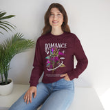 Romance Rose Unisex Heavy Blend Crewneck Sweatshirt Graphic Pullover Black Gothic Aesthetic Love Inspired Streetwear Fashion Artistic Outfit