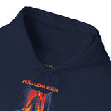 The Silent Stalker Unisex Hoodie Retro Horror Streetwear Pullover Dark Aesthetic Halloween Outfit Cozy Fall Fashion for Fearless Souls