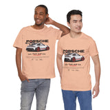 High-Performance Track Machine Blueprint Design Unisex Heavy Cotton Tee Powerful Street Racing Inspired Graphic Shirt