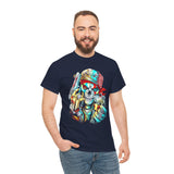 Skeleton Hustler Unisex Heavy Cotton Tee Bold Streetwear Graphic T-Shirt For Hustlers, Dreamers, And Fearless Go-Getters