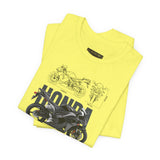 Honda CBR Superbike Blueprint Racing Motorcycle Graphic Tee Sport Bike Track Design T Shirt For Riders Speed Lovers Motorsport Streetwear Gift